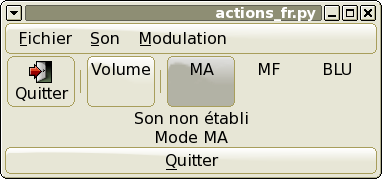 Exemple avec Actions