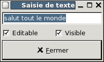 exemple champ de saisie